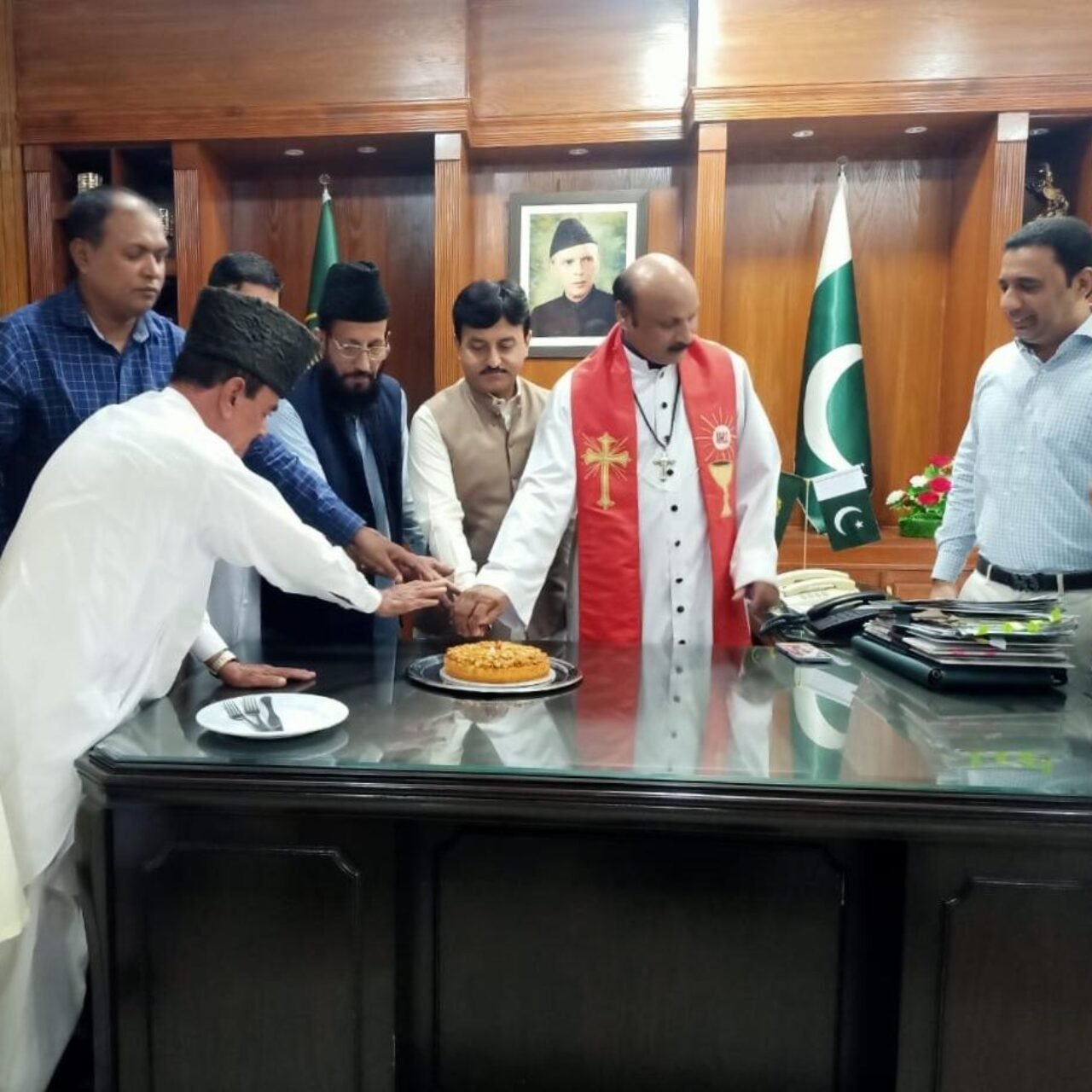 We are celebrating Eid Milad Un Nabi with the Muslim community