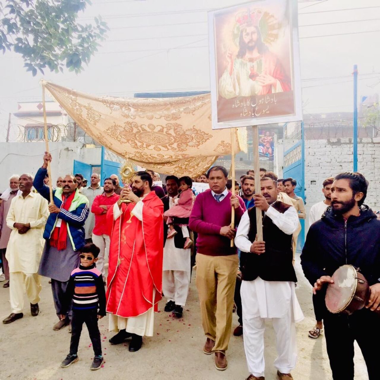 I participated in the procession in connection with The Solemnity of Our Lord Jesus Christ a feast in the liturgical year that emphasizes the true kingship of Christ