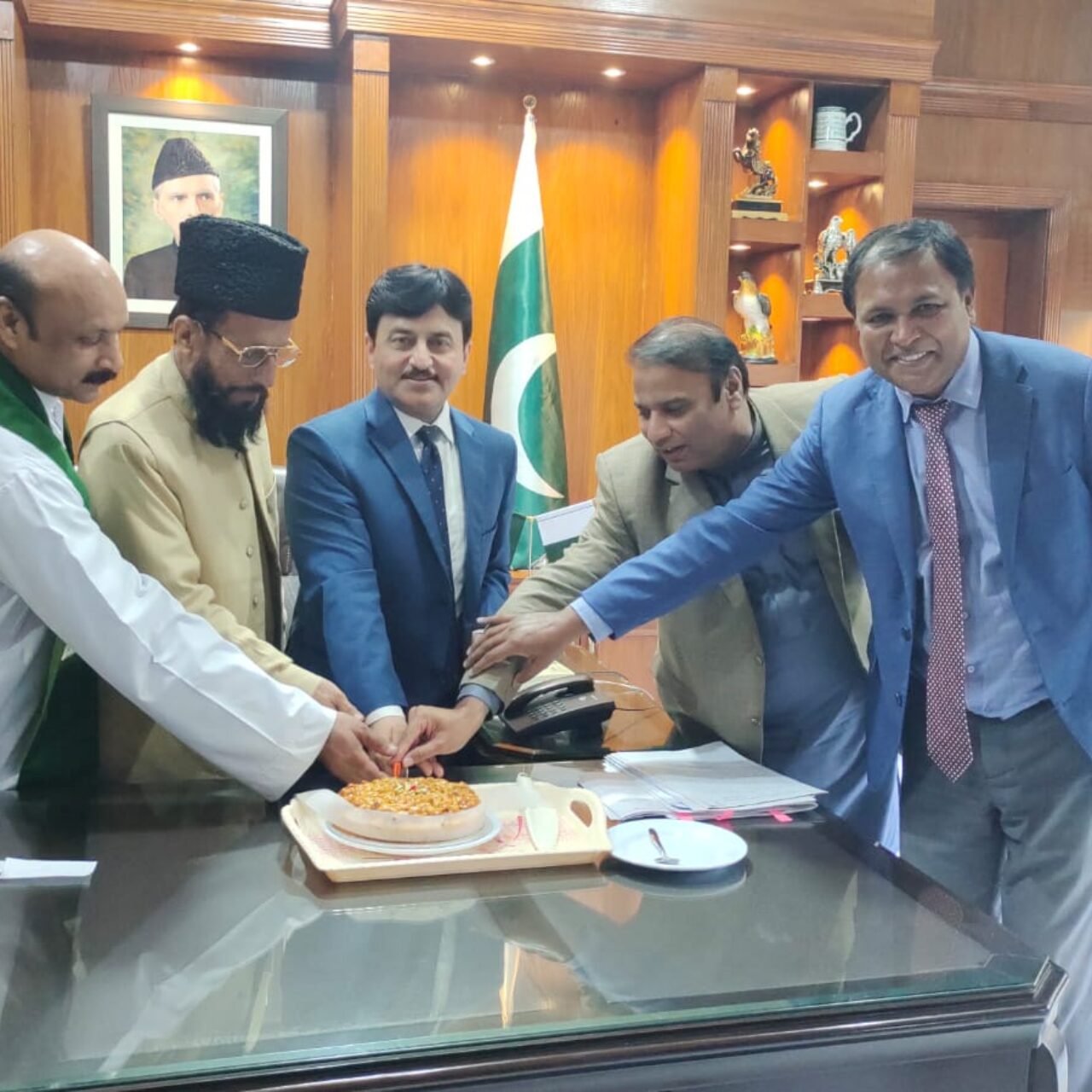 Cut the Christmas Cake at the Commissioner’s Office Gujranwala on 20.12.2023