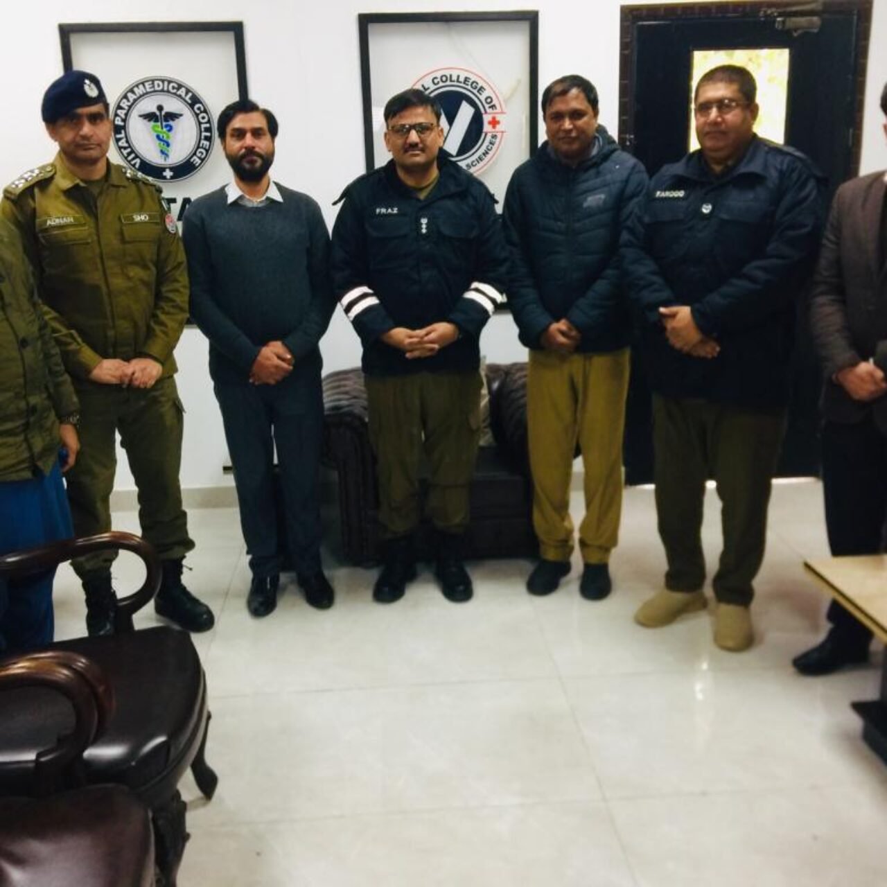 24.01.2024 A group photo with SSP Operations Gujranwala