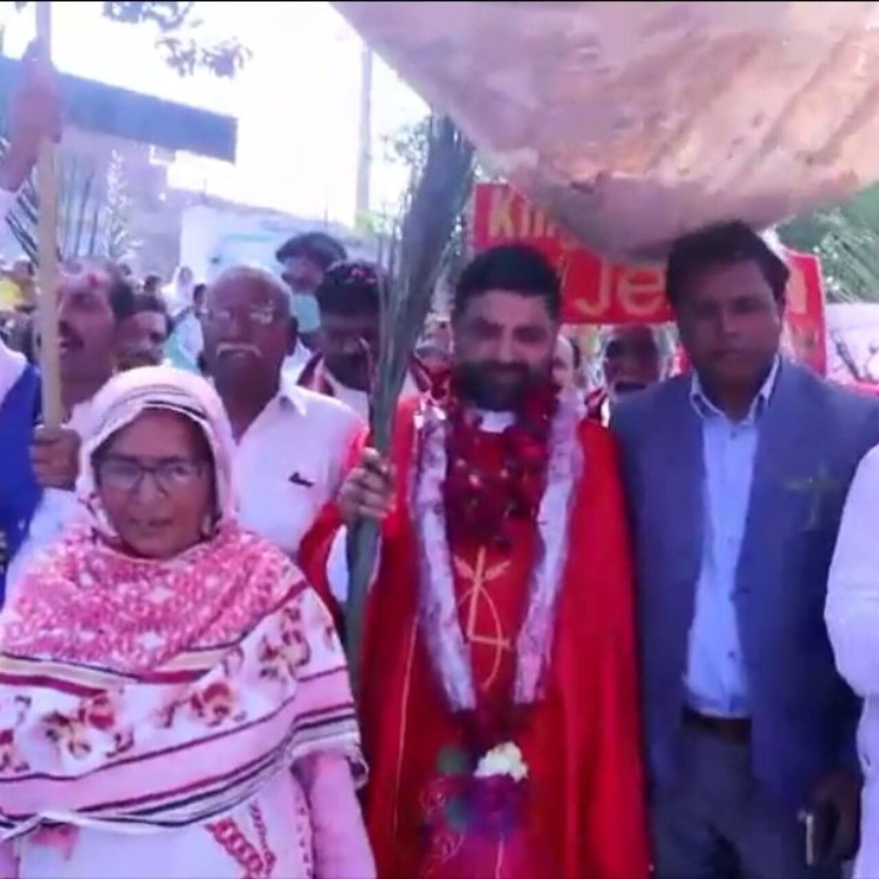 Palm Sunday procession held at ST. Francis Xavier Parish Gujranwala