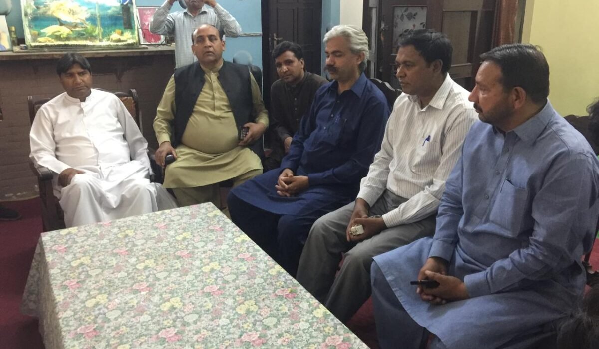 A meeting with Chrisitan community leaders and Muslim leaders in order to maintain peace in Saleem Colony