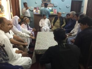 A meeting with Christian community leaders and Muslim leaders in order to maintain peace