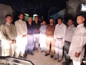 Late night visit of police officials at Saleem Colony, Gujranwala