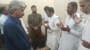 Penticostal church leaders pray for peace in Saleem Colony, Gujranwala