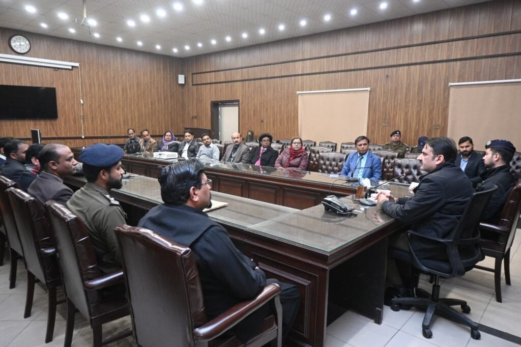meeting with SSP Operations Dr. Raza Tanveer and Police Officers