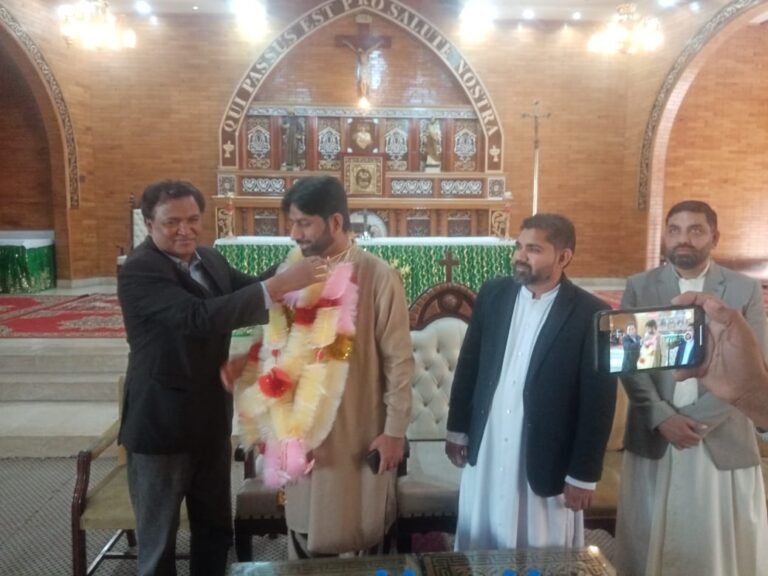 Mr. Faisal Sultan was welcomed by Roman Catholic Priests