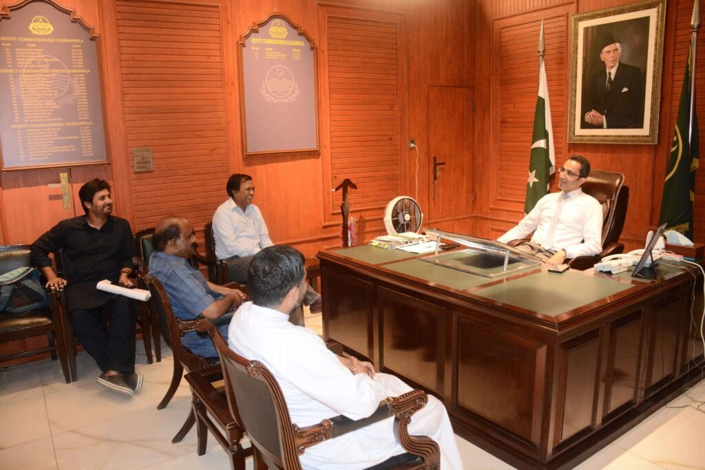 meeting with Deputy Commissioner, Gujranwala