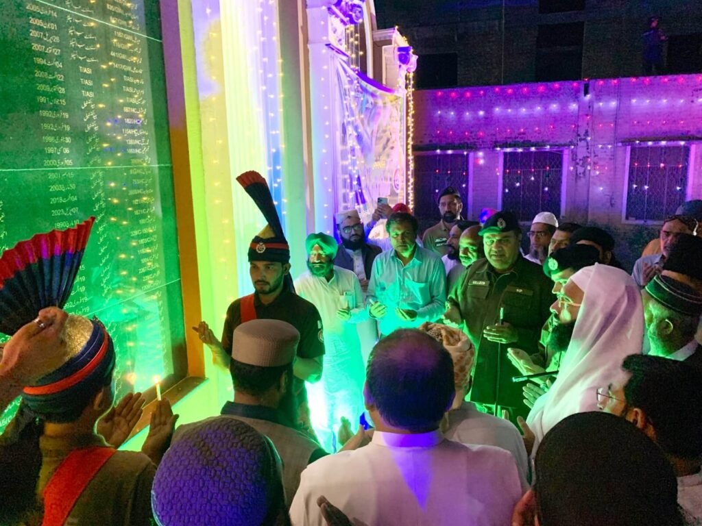 Prayed for the establishment of peace, and interfaith harmony,