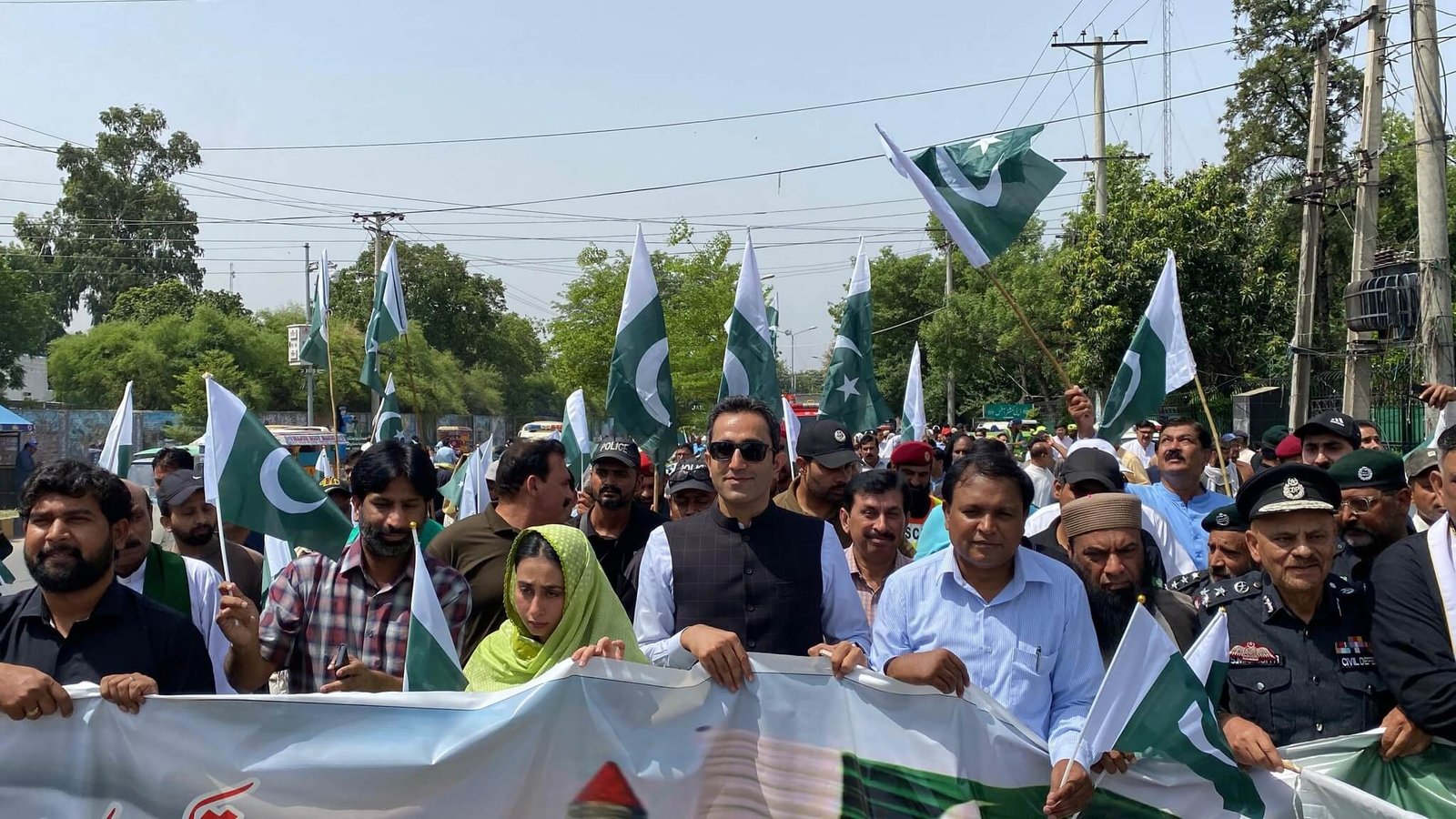 Participants in the Rally.