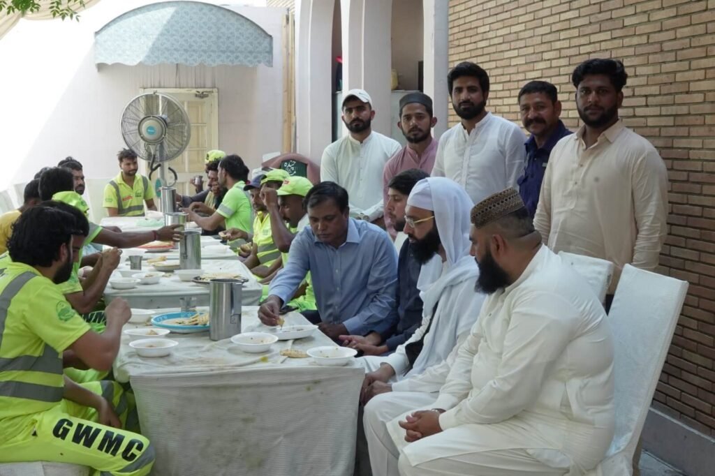 A lunch with Christian workers