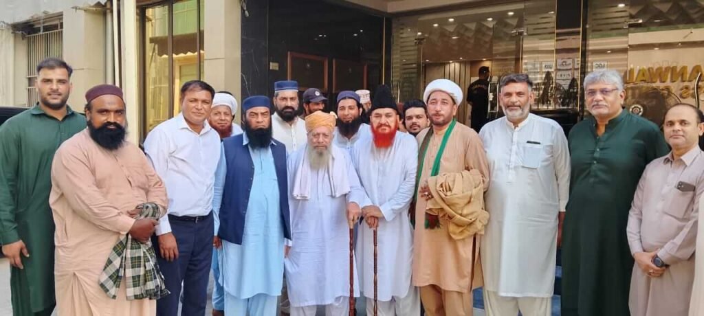 A picture with religious leaders at Commerce office, Gujranwala.