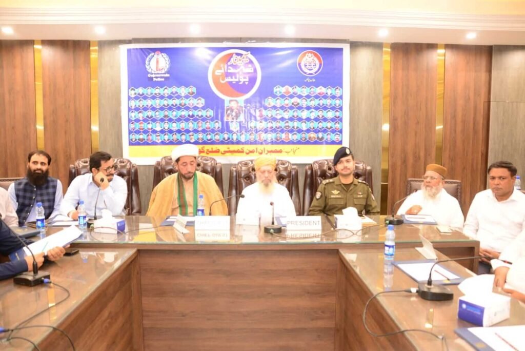 Mr. Rizwan Tariq, acting CPO, Gujranwala, on the stage