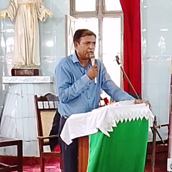 Mr. Shahzad addressing at Saint Mark’s Parish