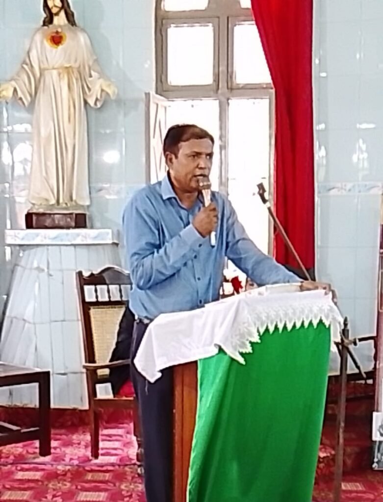 Mr. Shahzad addressing at Saint Mark’s Parish