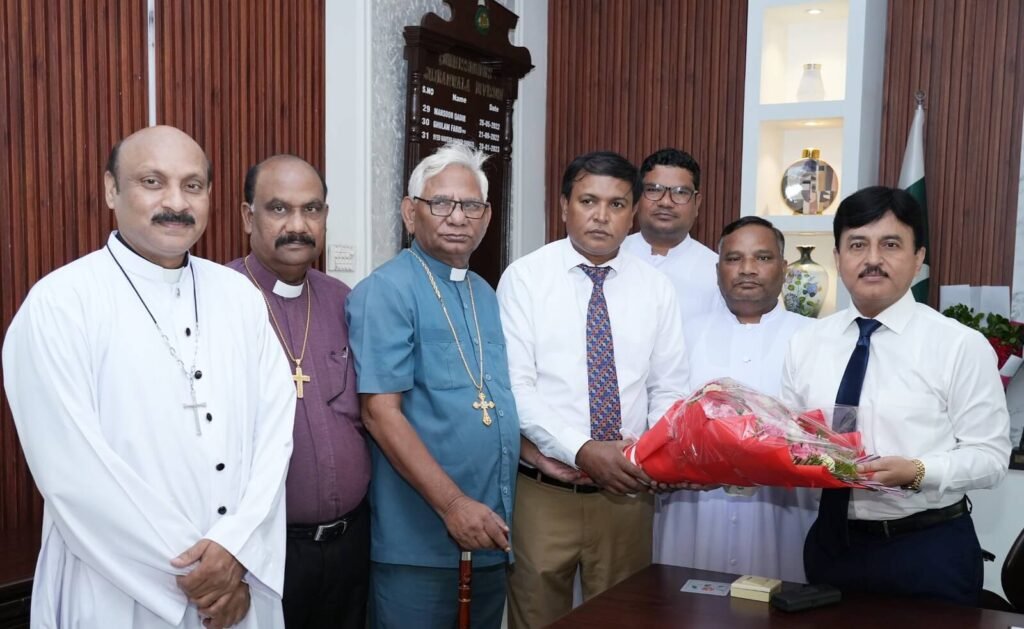 The Christian community congratulated Worthy Naveed Haider Sherazi