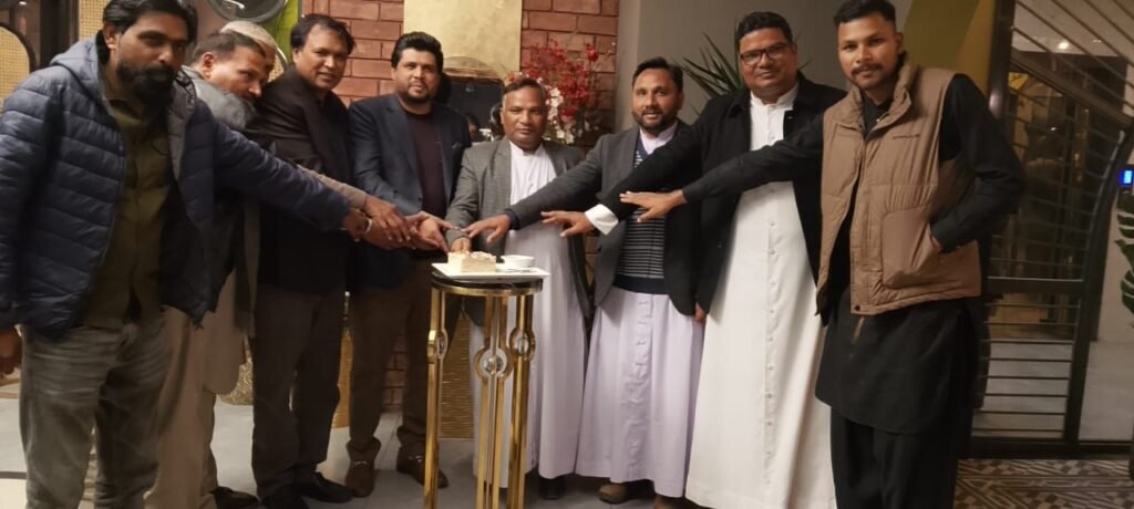 welcome Christmas Cake- cutting ceremony.