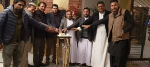 welcome Christmas Cake- cutting ceremony.