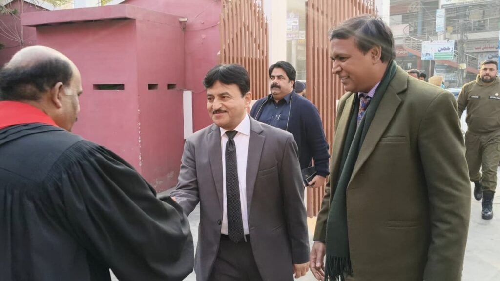 Rev. Arif Masih Siraj, along with Shahzad Lawrence, welcomed the Commissioner