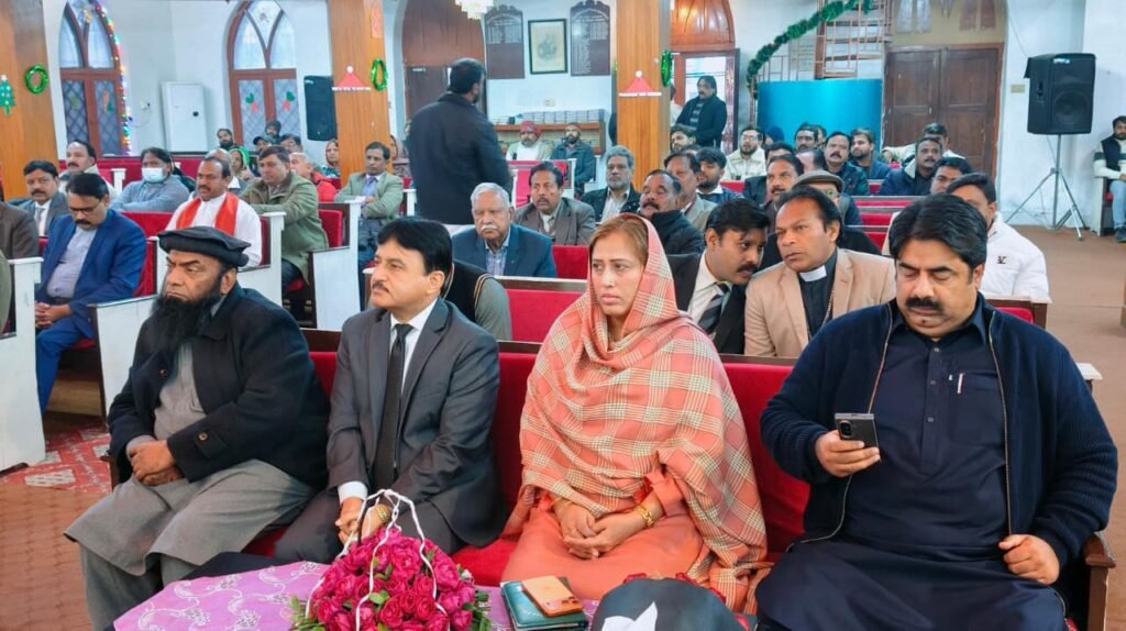 Commissioner Syed Naveed Haider and other civil officers were in the Church.
