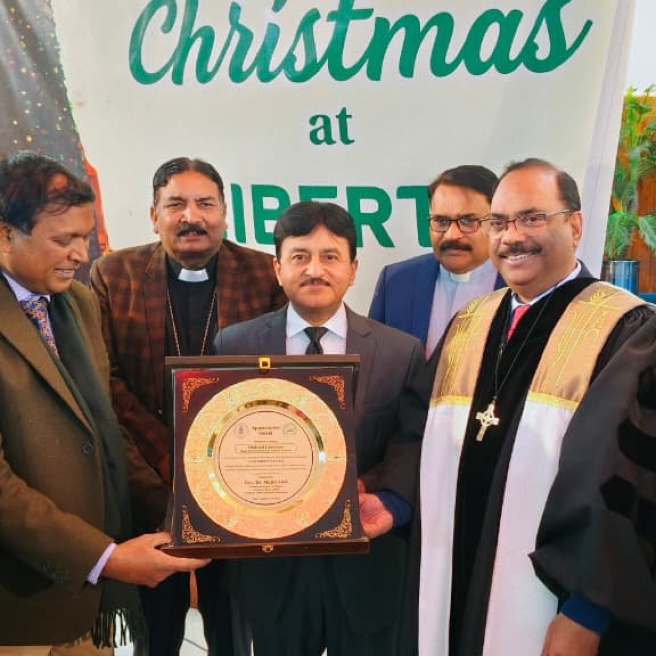 “Save Christmas Appreciation Shield” received on 15.01.2026
