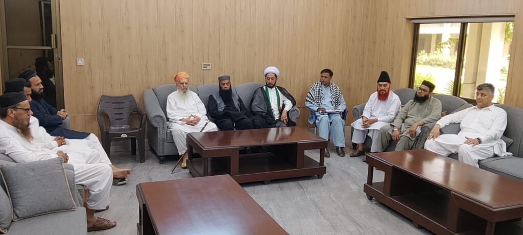 The participants of different sects and religion during a meeting