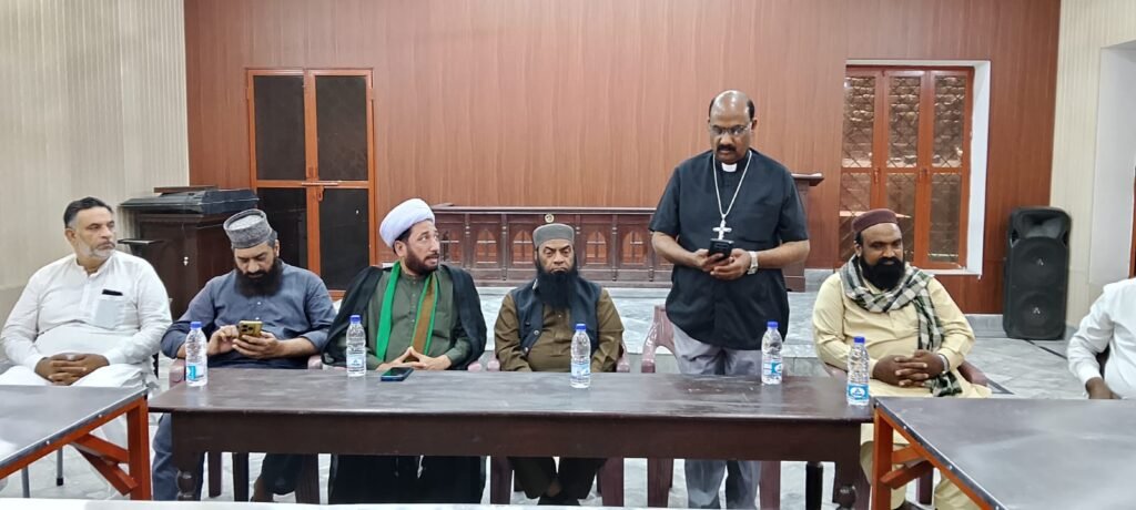 Rev. Arif Siraj reciting the verses of Holy Bible